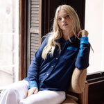 Sarah Alexis Tops Maeve Buttondown Shirt - Navy