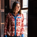Sarah Alexis Tops Maeve Buttondown Shirt - Red Sailor's Tile