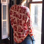 Sarah Alexis Tops Maeve Buttondown Shirt - Red Sailor's Tile
