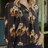 Sarah Alexis Tops Rachel Silk Blouse - Print