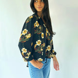 Sarah Alexis Tops Rachel Silk Blouse - Print