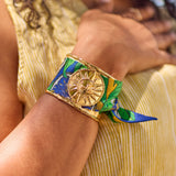 Siena&June Bracelet with Blue Lemonade Ribbon