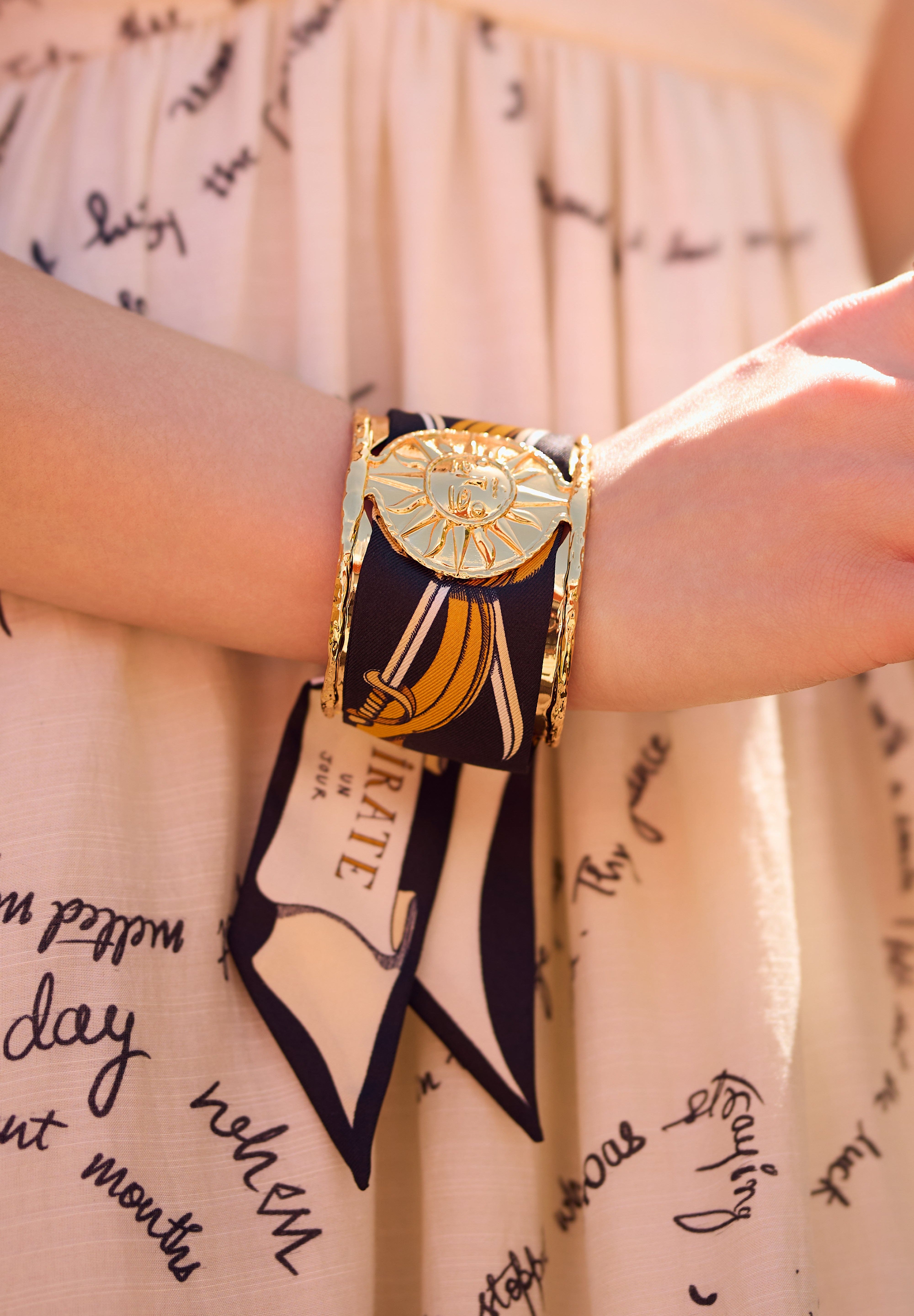 Siena&June Bracelet with Parisian Pirate Ribbon