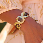 Siena&June Bracelet with Rustic Seashells Ribbon