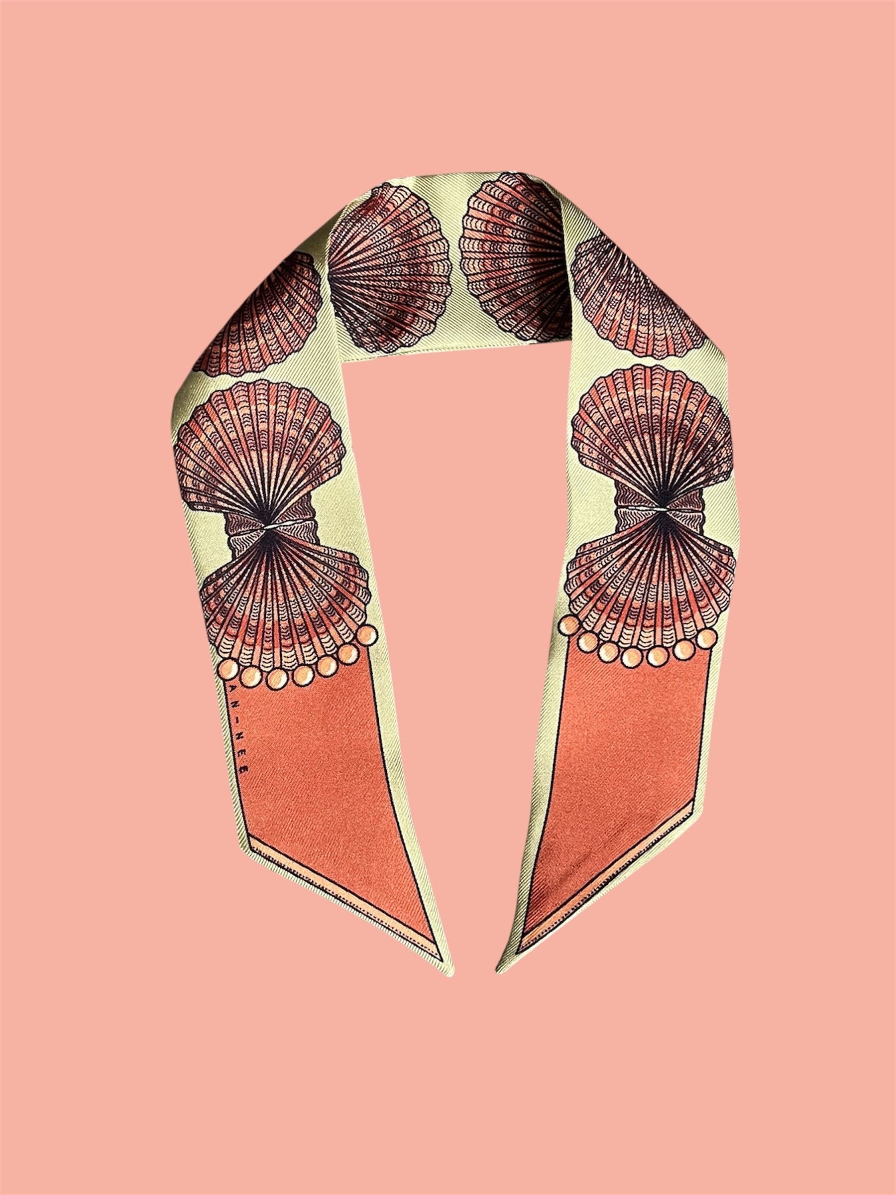 Siena&June Bracelet with Rustic Seashells Ribbon