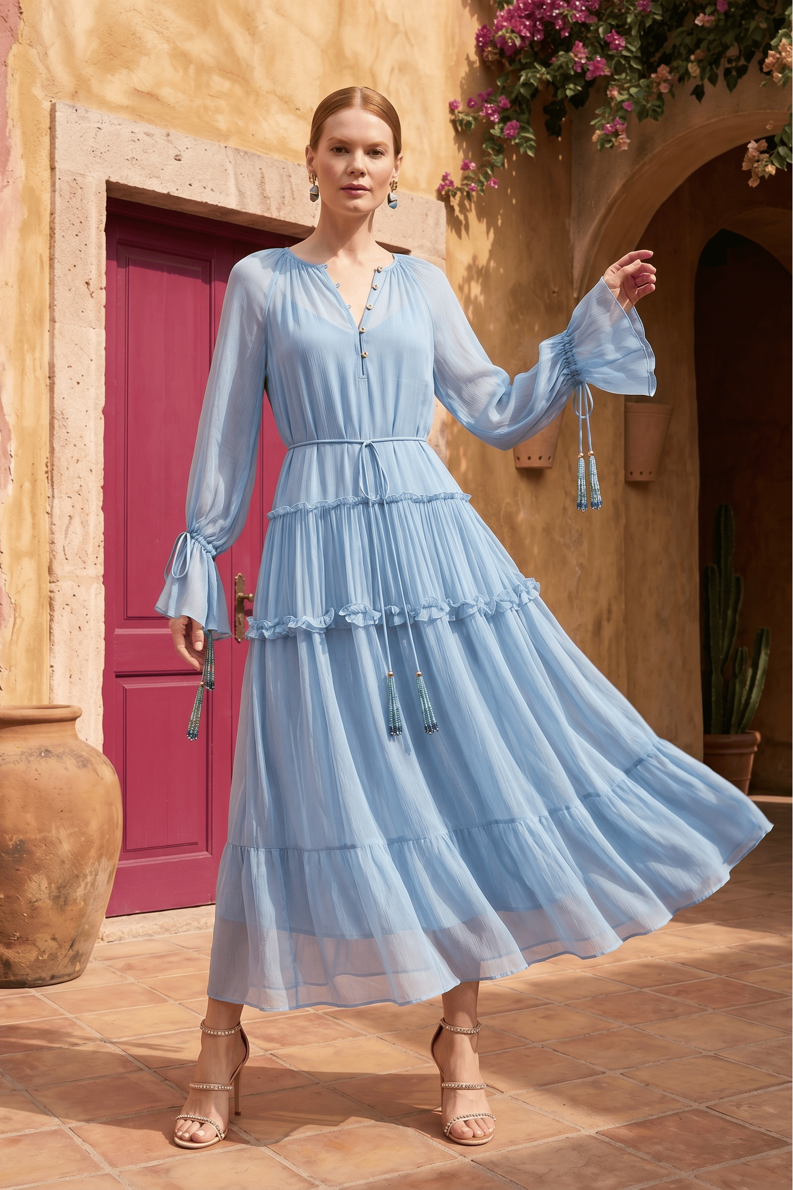 Siena&June Deep Blue Haze dress