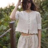 Sister New York dresses Scalloped Top Polka Dot