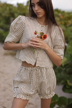 Sister New York dresses Scalloped Top Polka Dot