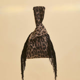 Sister New York Handbags OS Elsie Knot Bag Leopard
