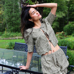 Sister New York Top Scalloped Top Leopard