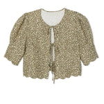 Sister New York Top Scalloped Top Leopard