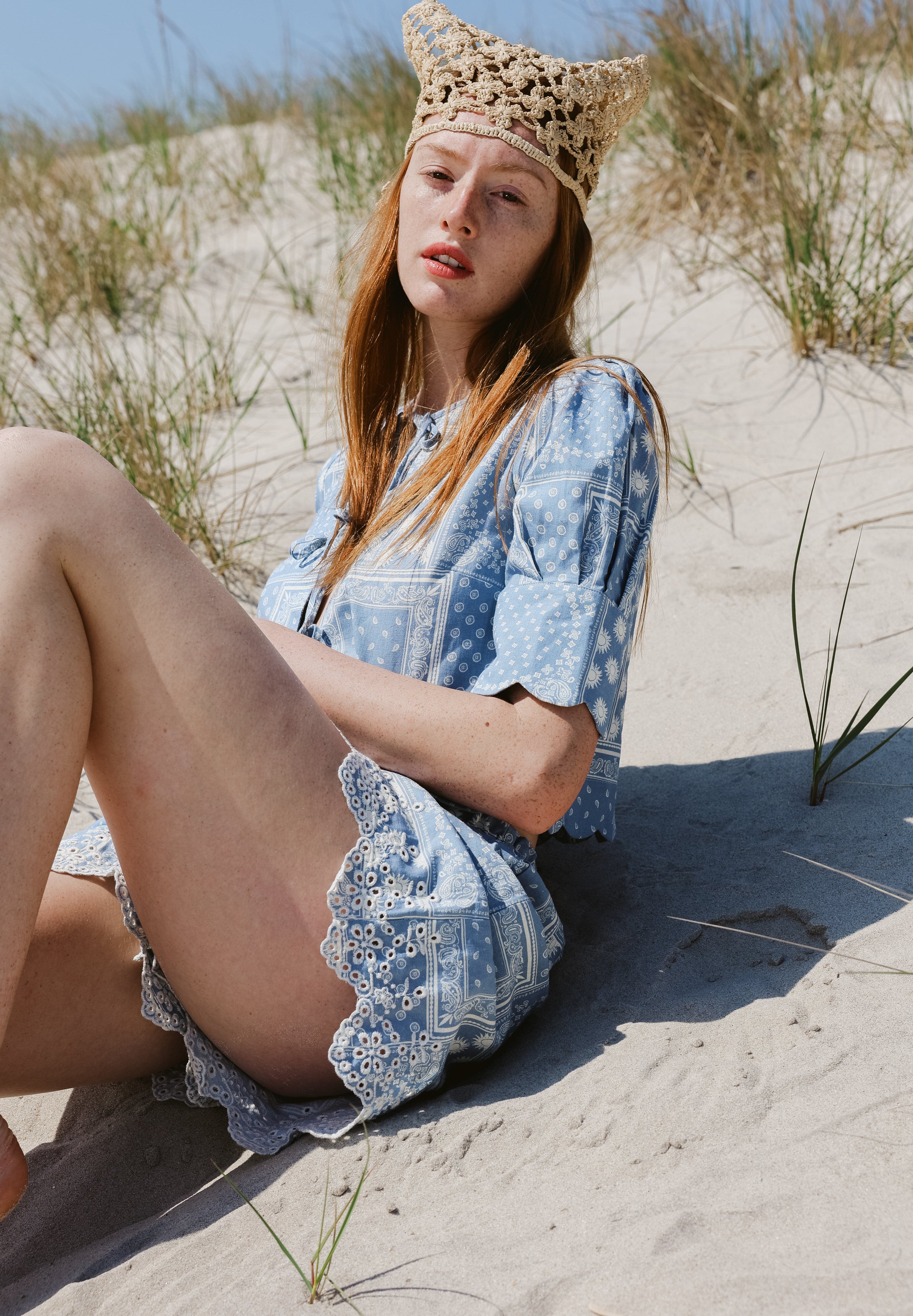Sister NY short Monty Short Sky Bandana