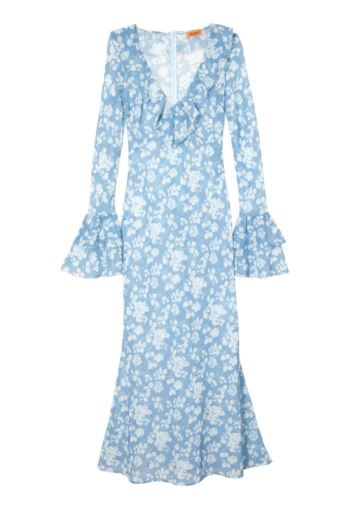 Sister Swim Dress Shellona Dress Blue Floral