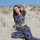Sister Swim dresses Bloomer Pant Navy Bandana Print