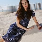 Sister Swim dresses Fox Dress in Navy Bandana