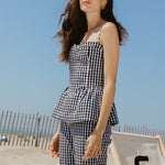 Sister Swim dresses Friday Top Black & White