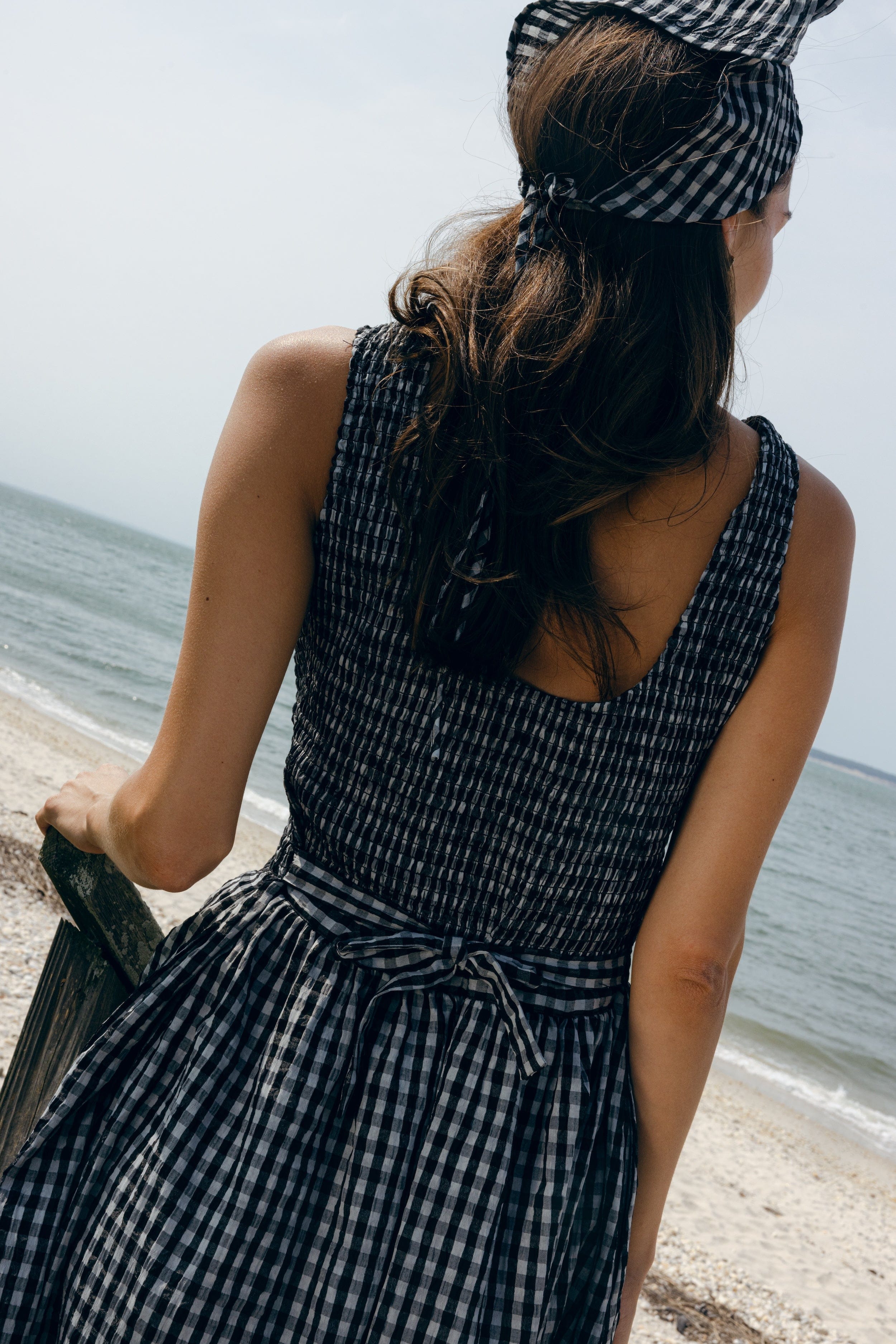 Sister Swim dresses Hailey Dress Black and White Check