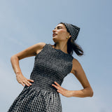 Sister Swim dresses Hailey Dress Black and White Check