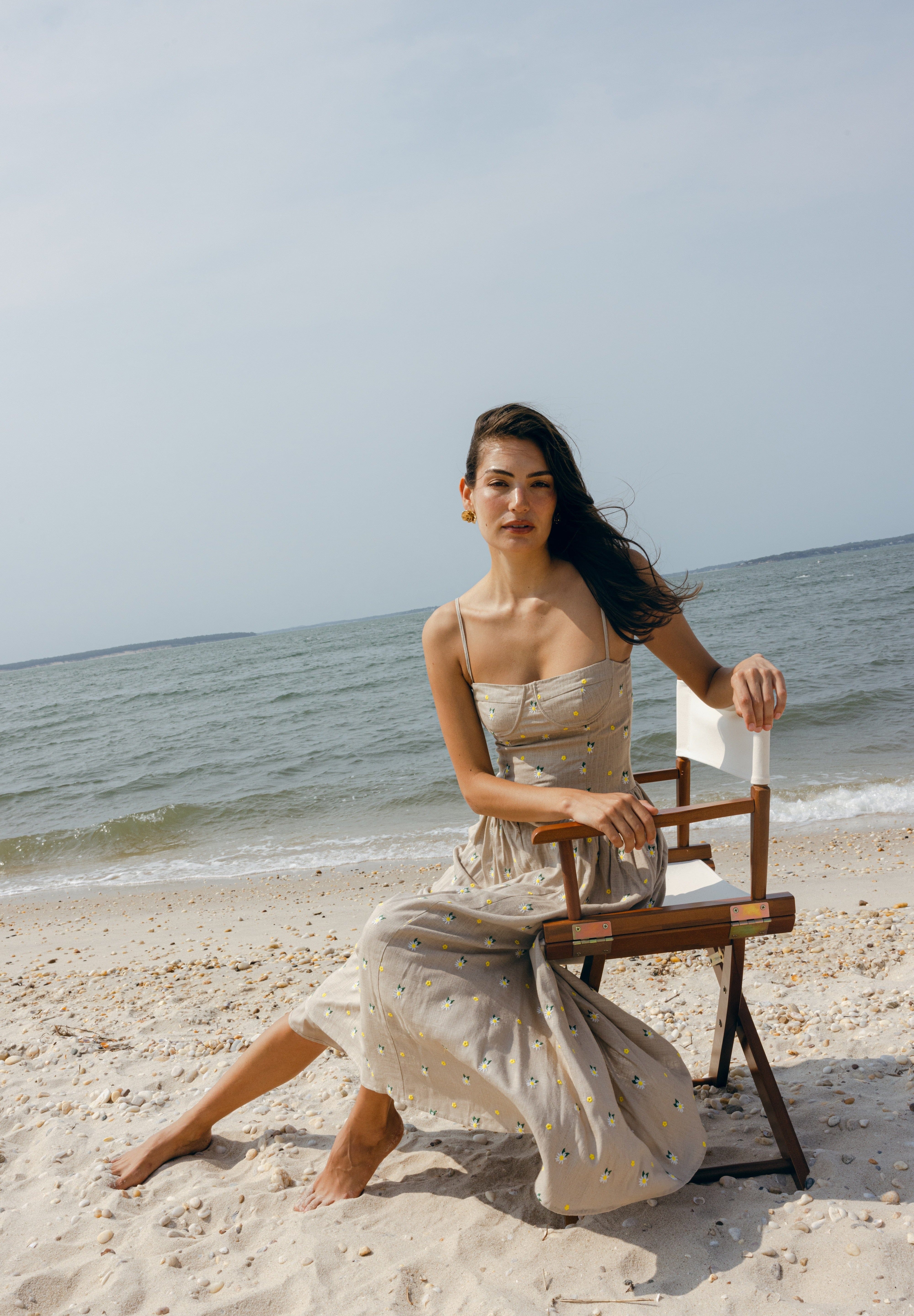 Sister Swim dresses Lou Lou Dress Embroidered Daisy