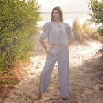 Sister Swim dresses Portofino Pant Blue Stripe