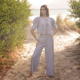 Sister Swim dresses Portofino Pant Blue Stripe