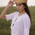 Sister Swim dresses Scalloped Top White