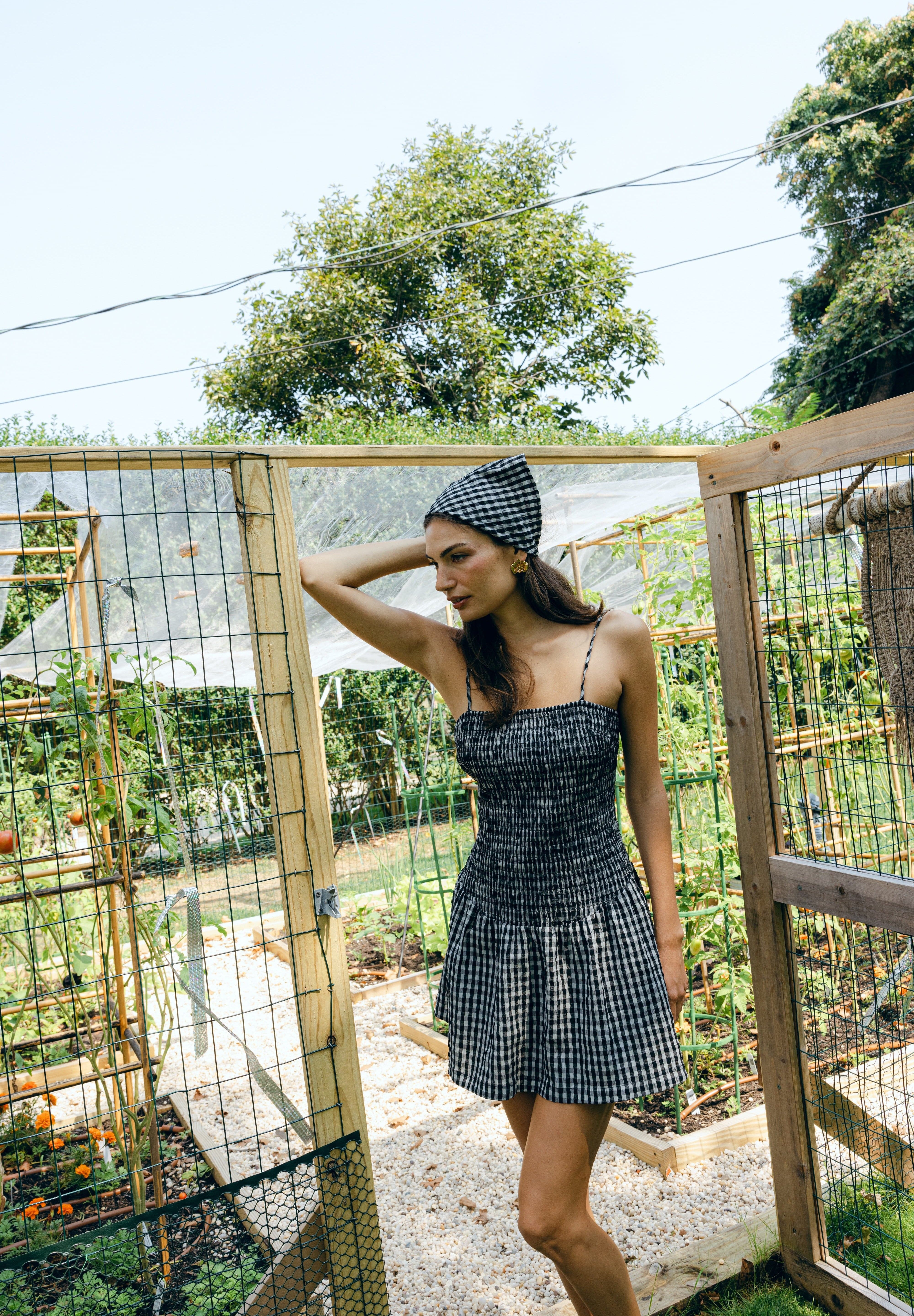 Sister Swim dresses Shore Dress Black and White Check