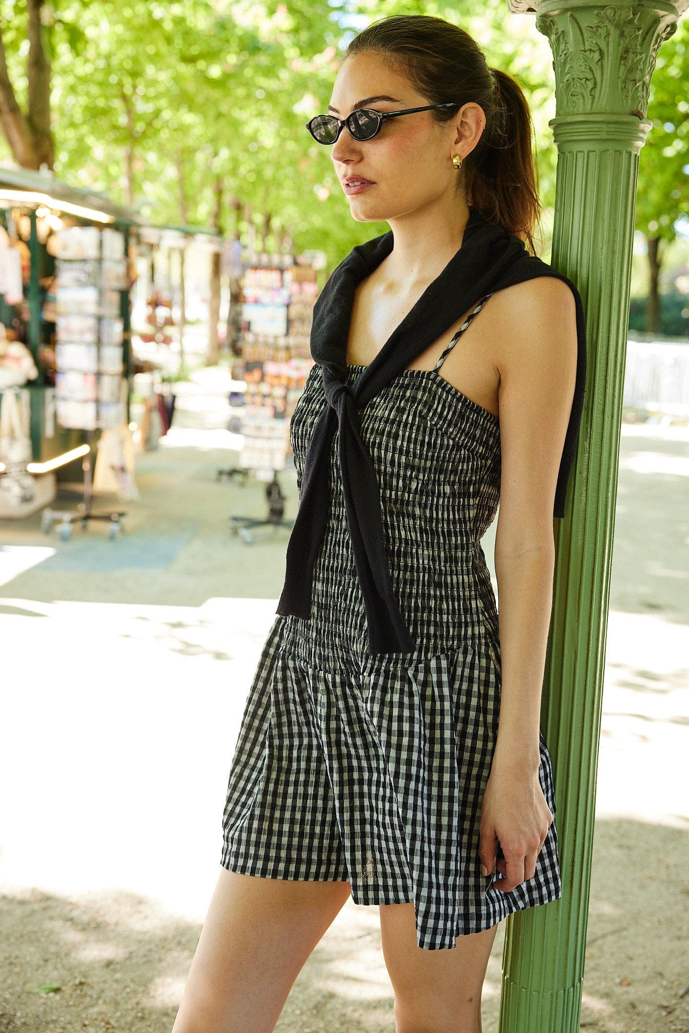 Sister Swim dresses Shore Dress Black and White Check