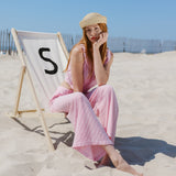 Sister Swim Pants Portofino Pant Red White Seersucker