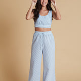 Sister Swim September Pant in Blue Stripe