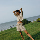 Sister Swim Short Brig Short Embroidered Daisy