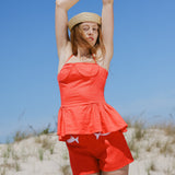 Sister Swim Shorts Gone Fishing Short Tomato