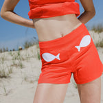 Sister Swim Shorts Gone Fishing Short Tomato