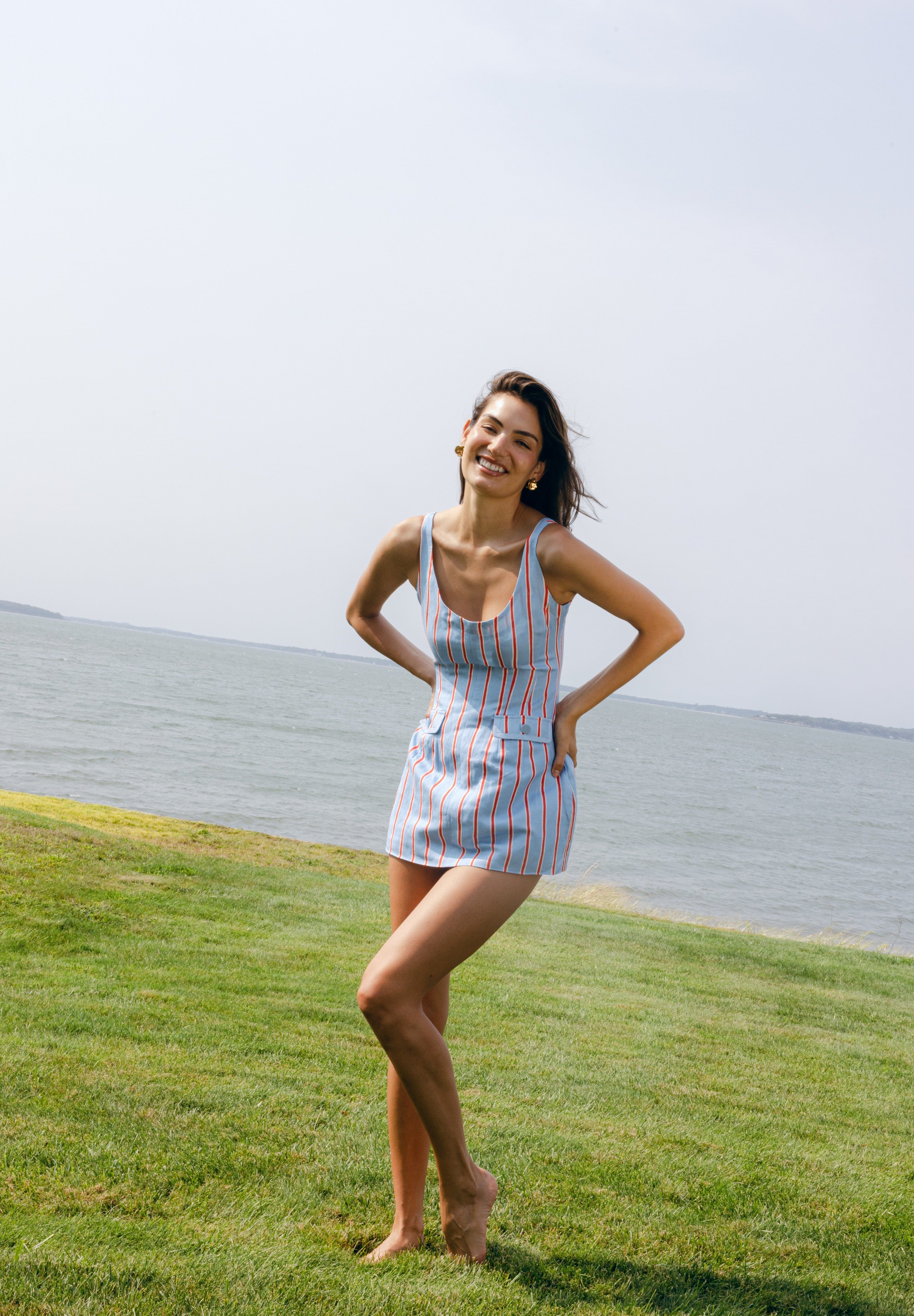 Sister Swim Shorts Vivi Romper Harbor Stripe
