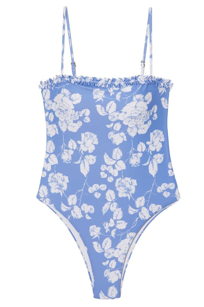 Sister Swim Swimwear Caroline One Piece In Blue Floral