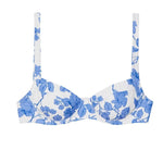 Sister Swim Swimwear Grace Top in White Blue Floral