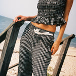 Sister Swim Tops Elle Top Black and White Check