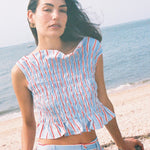 Sister Swim Tops Elle Top Harbor Stripe