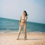 Sister Swim Tops Scalloped Top Embroidered Daisy