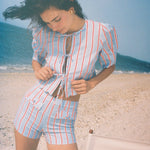 Sister Swim Tops Scalloped Top Harbor Stripe