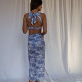 Sister Swim One Size Uptown Pull On Skirt in Jungle Toile