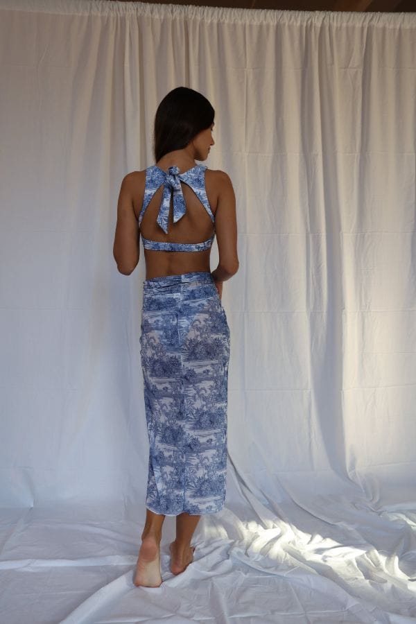 Sister Swim One Size Uptown Pull On Skirt in Jungle Toile