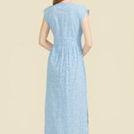 SITANO Cover Up Fontelina Dress - Light Blue