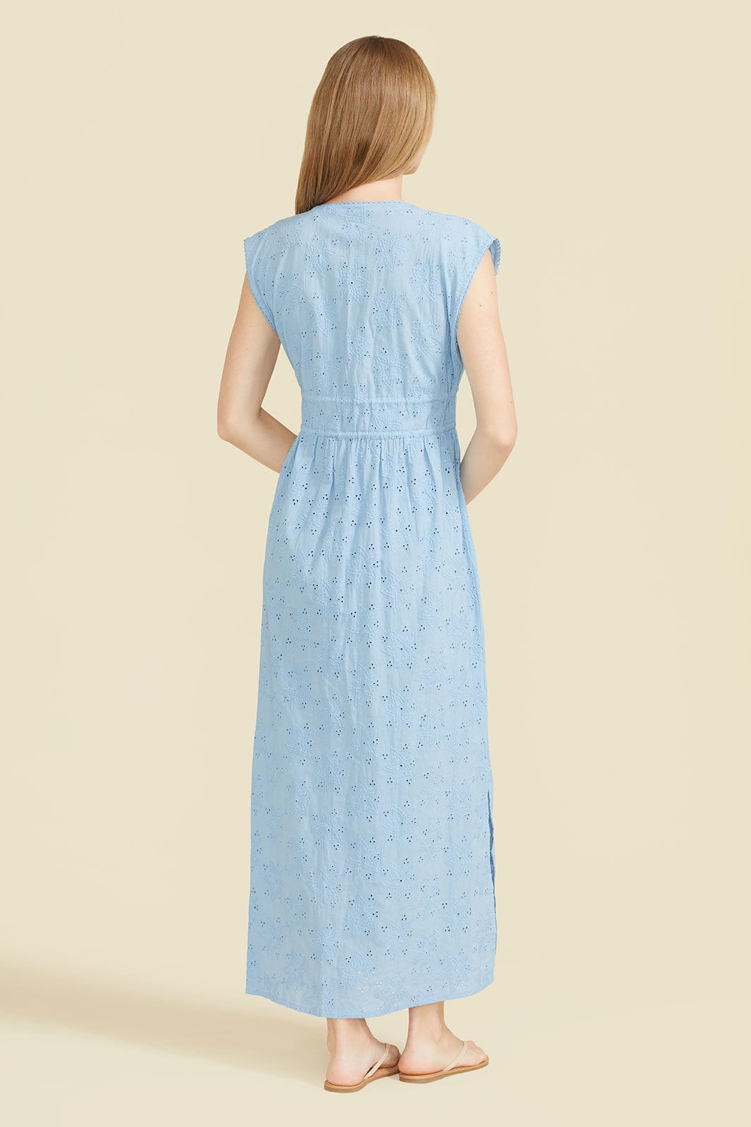 SITANO Cover Up Fontelina Dress - Light Blue