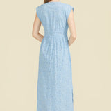 SITANO Cover Up Fontelina Dress - Light Blue