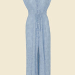 SITANO Cover Up Fontelina Dress - Light Blue