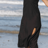SITANO Cover Up Grotta Midi Dress - Black