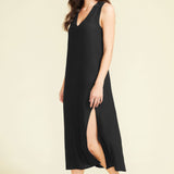 SITANO Cover Up Grotta Midi Dress - Black