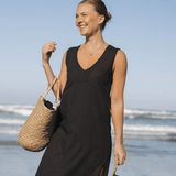 SITANO Cover Up XS / Black Grotta Midi Dress - Black