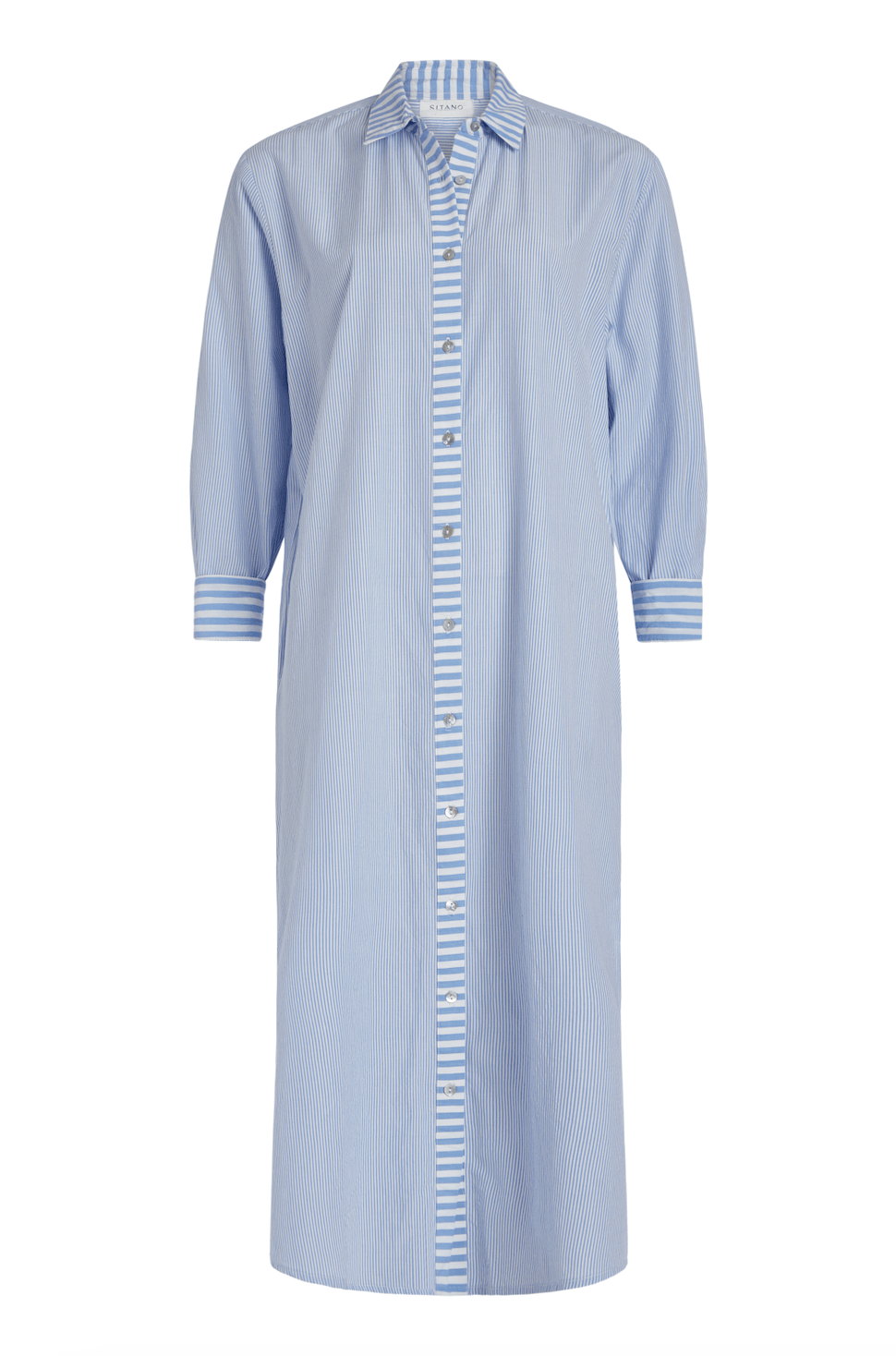SITANO Cover Up Riga Dress - Blue Stripes